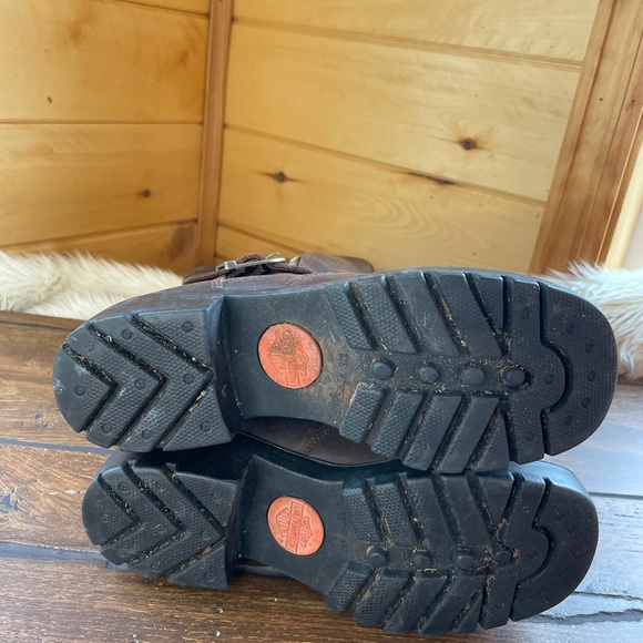Harley-Davidson brown leather motorcycle boots - Picture 14 of 16